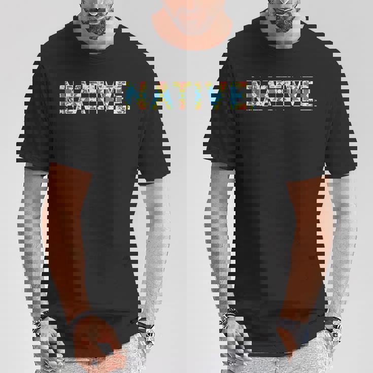 Native America ネイティブアメリカン 先住民 アンティーク調 Tシャツ 面白い贈り物