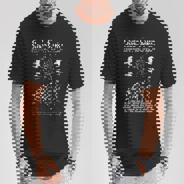 Nerdyintage ダーウィン進化生物学科学教師 Tシャツ 面白い贈り物