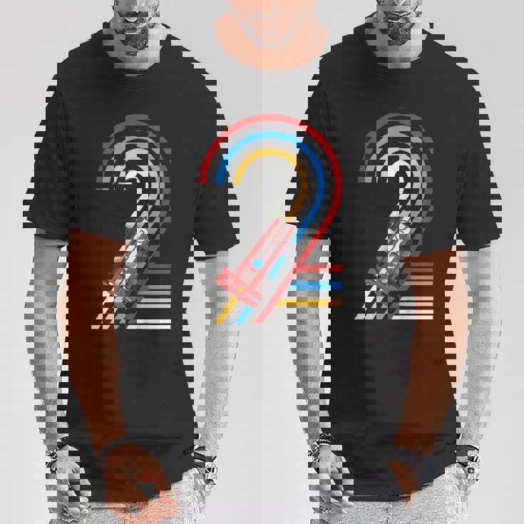 Niños 2 Años Coche De Carreras Para Niño Delegundo Cumpleaños Camiseta unisex Regalos divertidos