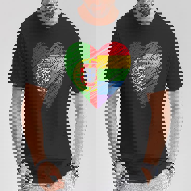 Orgullo Gay Lgbtq Portugal Camiseta unisex Regalos divertidos