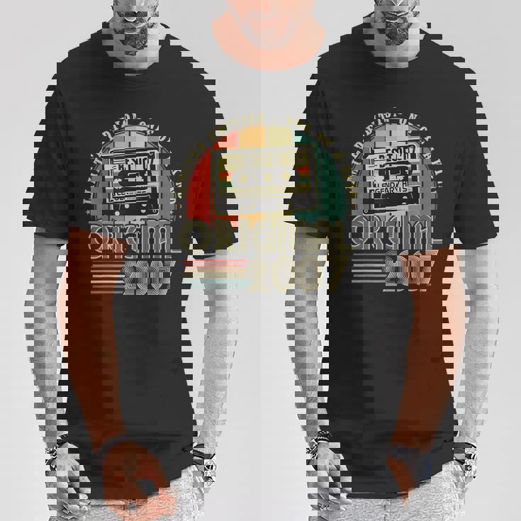 Original 2007Intage 18º Cumpleaños Para Nacidos En 2007 Camiseta unisex Regalos divertidos