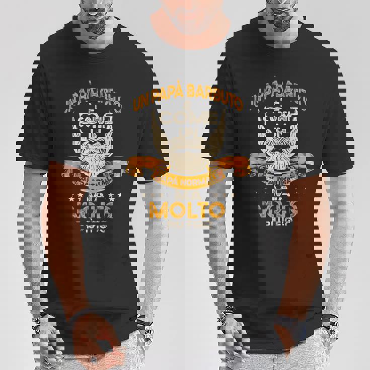 Papà Barbuto Umorismo Regalo Festa Del Papà Barba Padre Maglietta Regalos divertidos