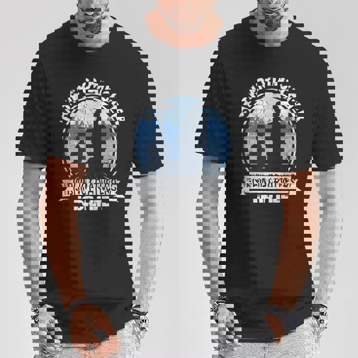 Papà E Figlia Che Pescano Insieme Papà E Figlia Che Pescano Maglietta Regalos divertidos