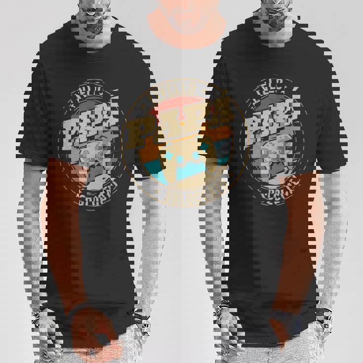 Papà Livellobloccatoideo Giochi Gamer Maglietta Regalos divertidos