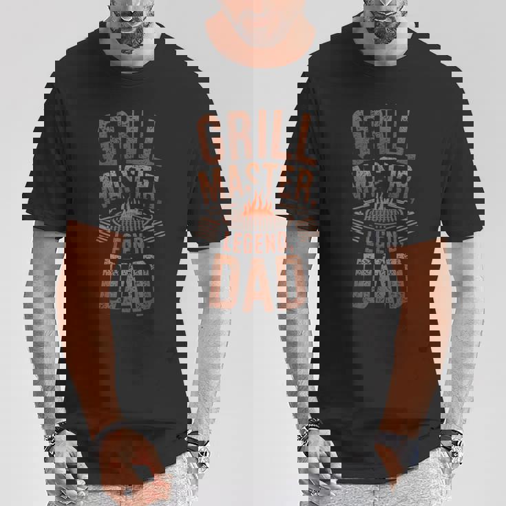 Papà Maestro Griglia Leggenda Umorismo Barbecue Maglietta Regalos divertidos