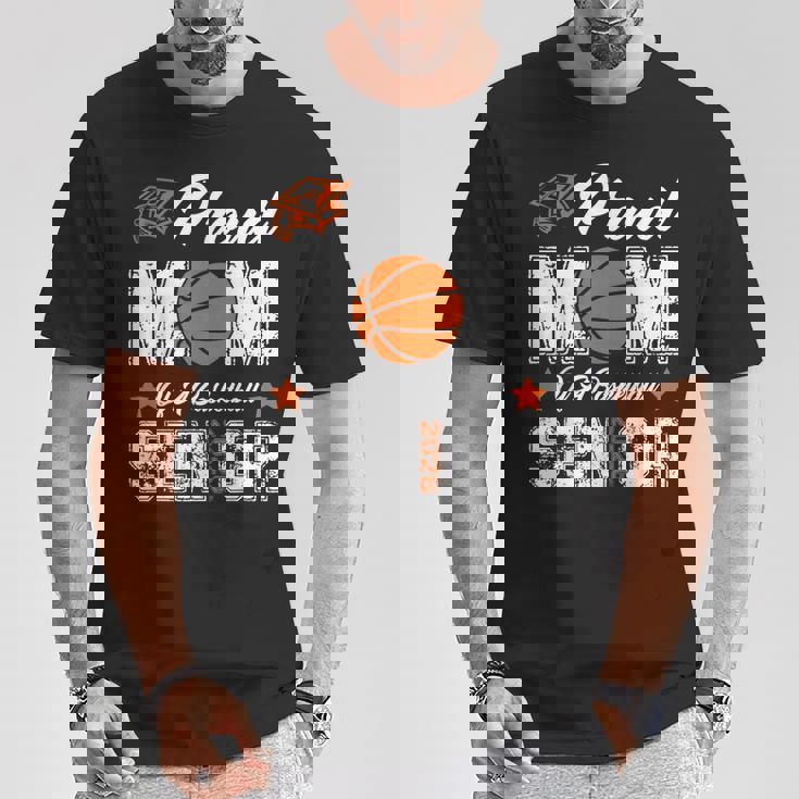 Proud Mom Of A Basketball Senior Class Of 2026 Graduation T-Shirt Unique Gifts