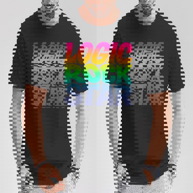 Rainbow Gradient Typography Tシャツ 面白い贈り物