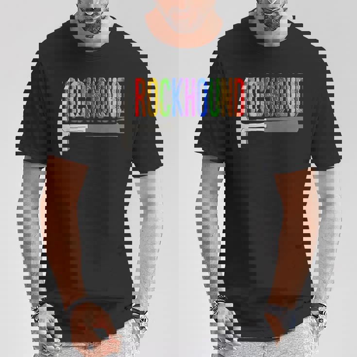 Rainbow Rockhound ロックピック 地質学ハンマー ロックハウンディング Tシャツ 面白い贈り物