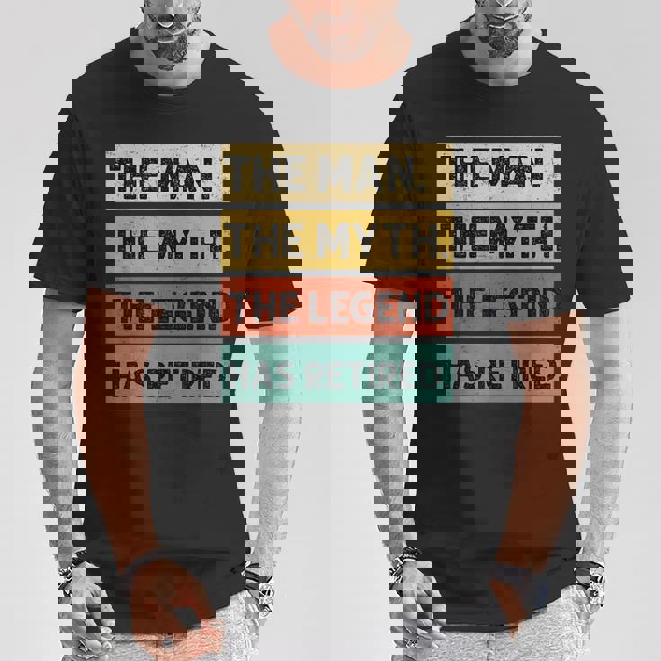 Retirement Retro Vintage Style The Legend Has Retired Men T-Shirt Unique Gifts Retirement Retro Vintage Style The Legend Has Retired Men T-Shirt Unique Gifts