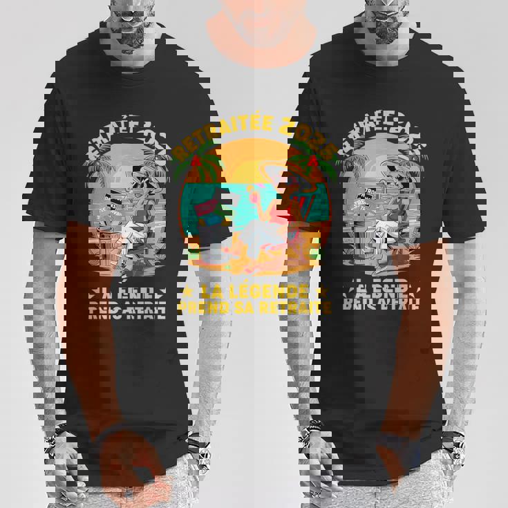 Retraite Retraitée Départ Collegue De Travail Humour T-Shirt Cadeaux drôles