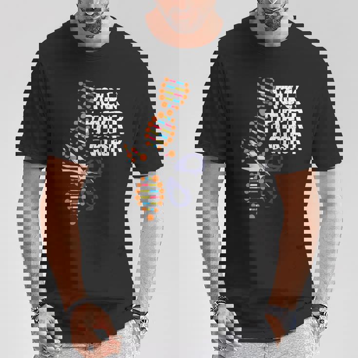 Rock Paper Crispr Dna 生物学者 遺伝子工学 Tシャツ 面白い贈り物