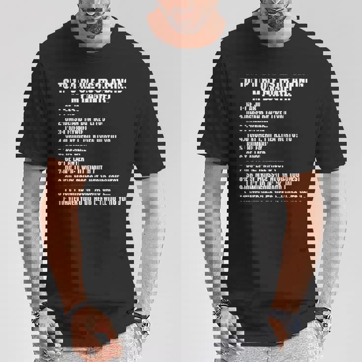 Rules For Dating My Daughter Dad ギフト Tシャツ 面白い贈り物