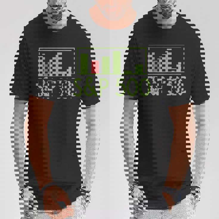 S&P 500 アメリカ株インデックス証券取引知識財務 Tシャツ 面白い贈り物