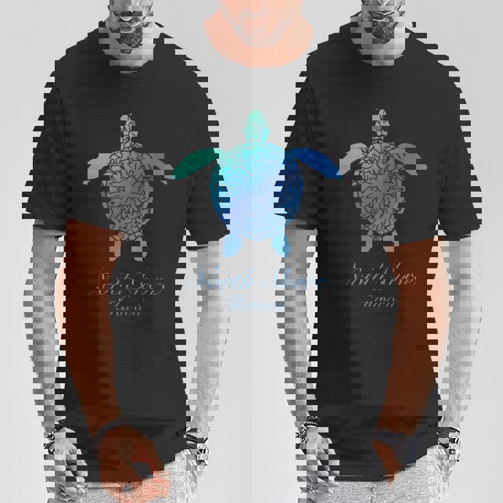 Save The Hawaii ウミガメ ハワイアン ブルー トライバル タートル ホヌ 長袖tシャツ Tシャツ 面白い贈り物