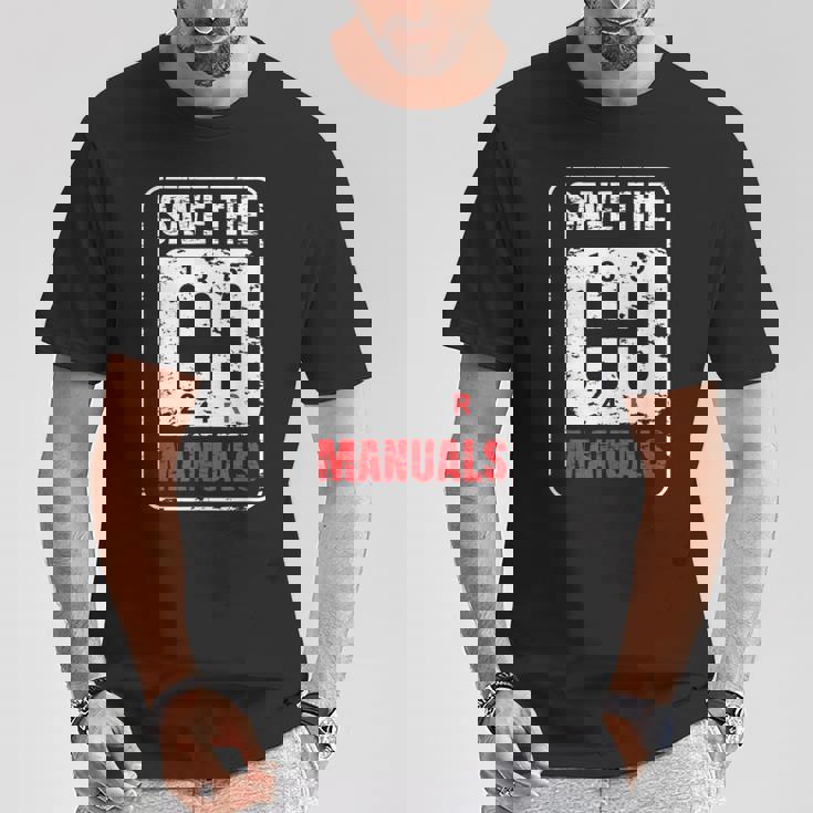 Save The Manuals Amoureux Deoitures À Transmission Automatique T-Shirt Cadeaux drôles