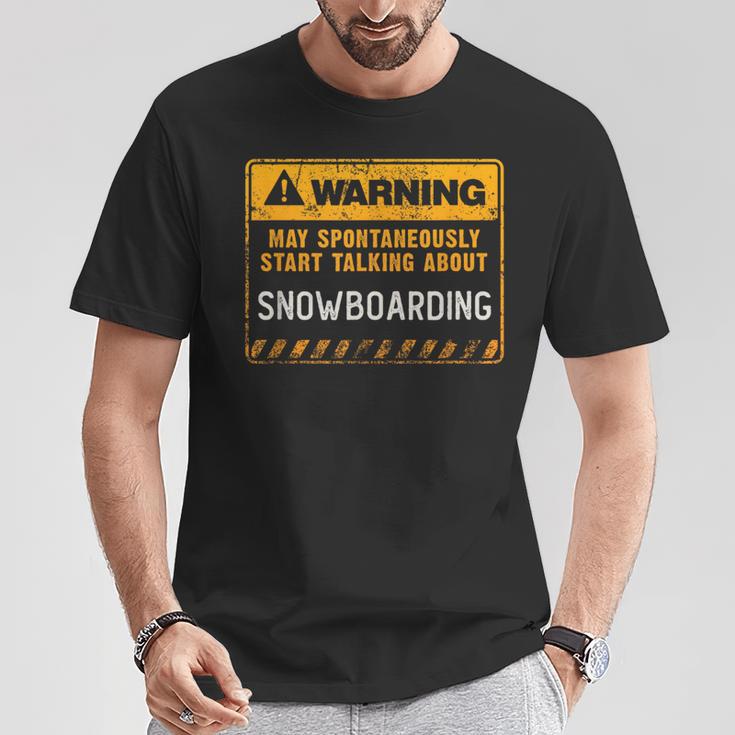 Señal De Advertencia Divertida Denowboard Camiseta unisex Regalos divertidos