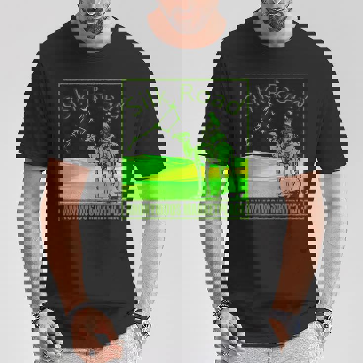 Silk Road Mercado Anónimo Blockchain Dark Web Cripto Camiseta unisex Regalos divertidos