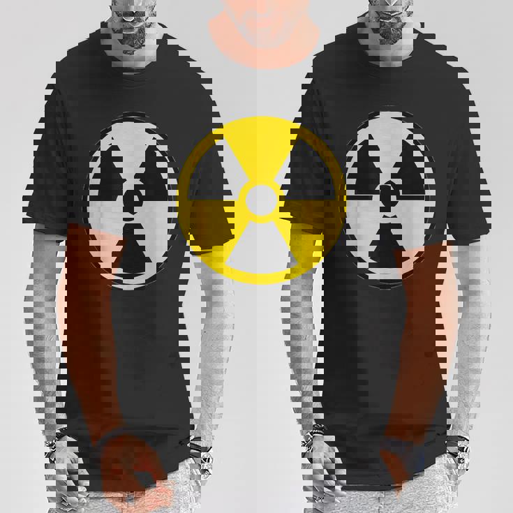 Símbolo De Peligro De Radiación Biohazard Nuclear Camiseta unisex Regalos divertidos