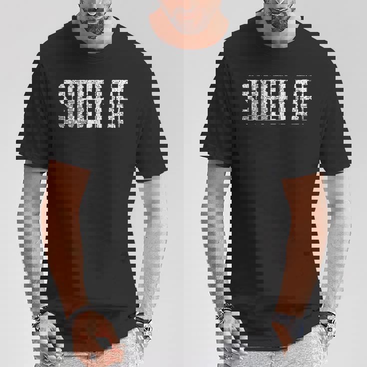 Sober Afobriety アルコールフリー グランジ Tシャツ 面白い贈り物