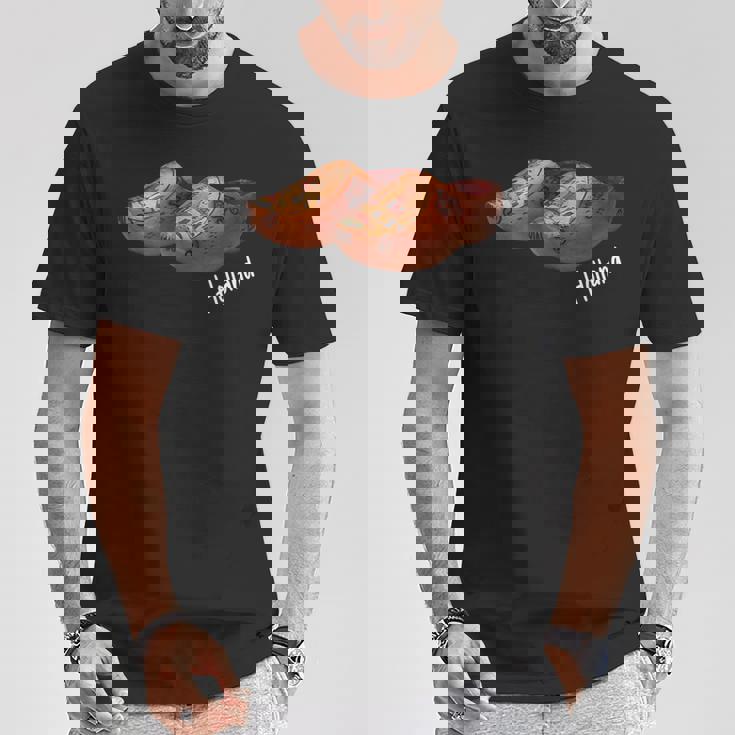 Souvenirs From Netherlands Wooden Clogs Hollandouvenir Tシャツ 面白い贈り物