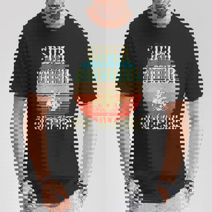 Super Batteur Qui Déchire Humour Batterie Cadeau Batteur T-Shirt Cadeaux drôles