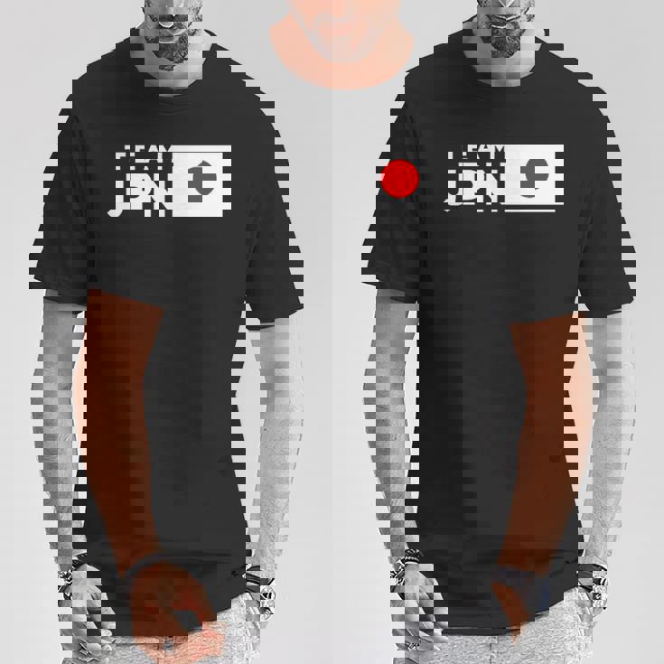 Team Jpn 日本国旗 チームジャパン 日の丸 男性 女性 子供 応援 チーム Tシャツ 面白い贈り物