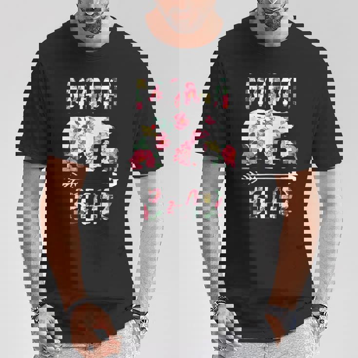 Tenues Florales Assorties Maman Ours Un Petit T-Shirt Cadeaux drôles