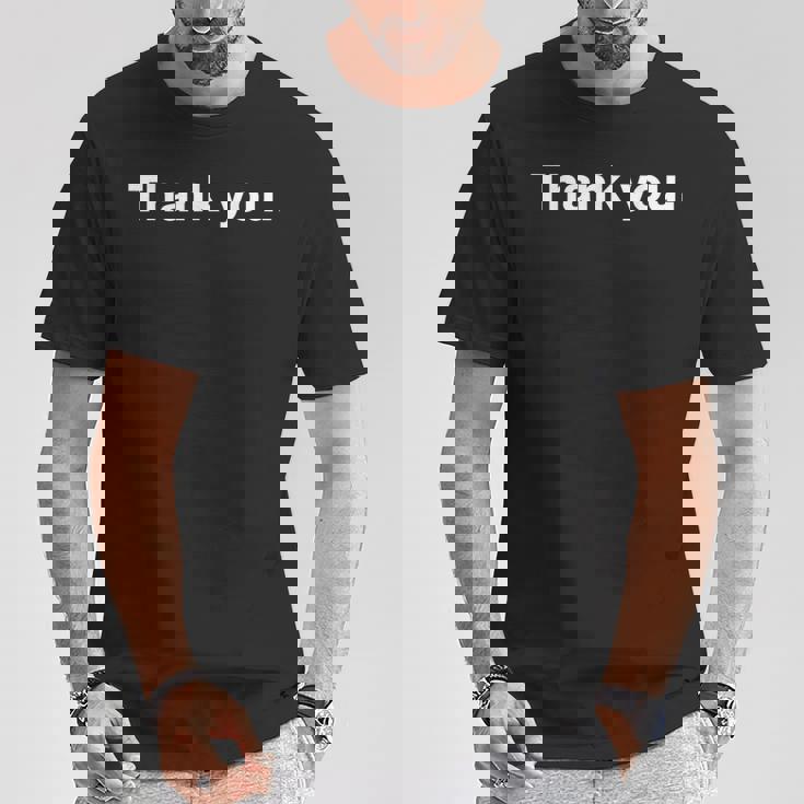 Thank You Nice Thanks Tシャツ 面白い贈り物