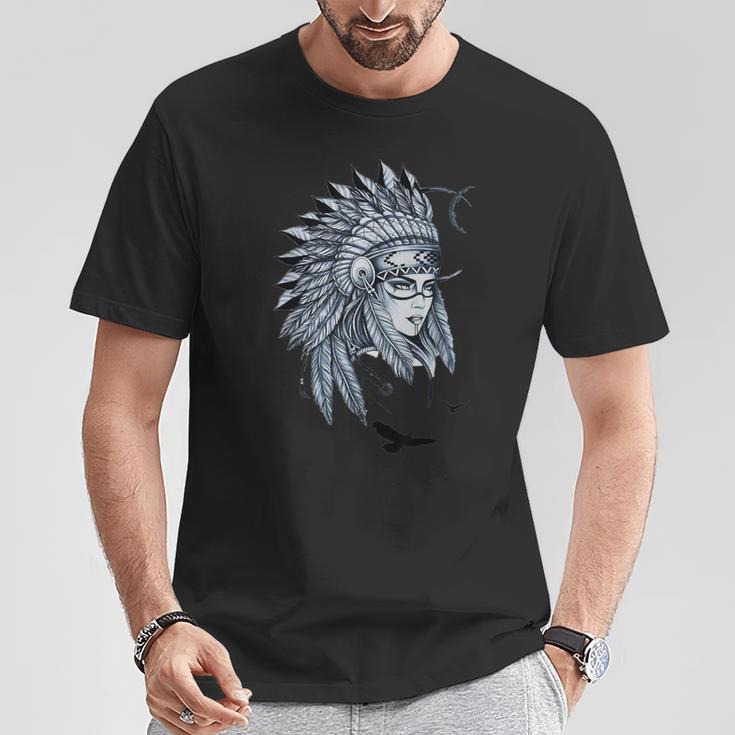 Tocado Nativo Americano Camisa Nativa Americana Nativo Camiseta unisex Regalos divertidos