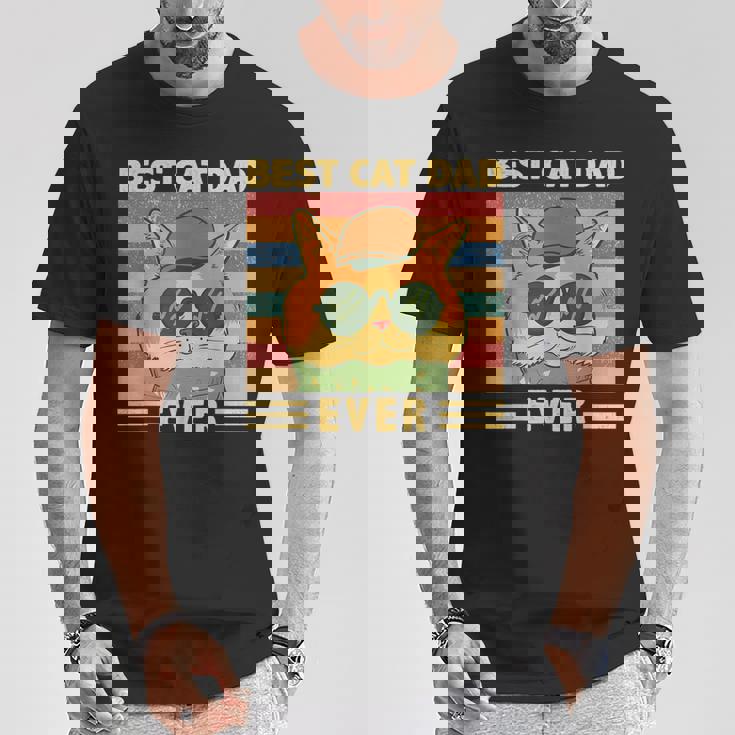 Unico Personalizzato Migliore Gatto Papà Maiintage Gatto Papà Maglietta Regalos divertidos