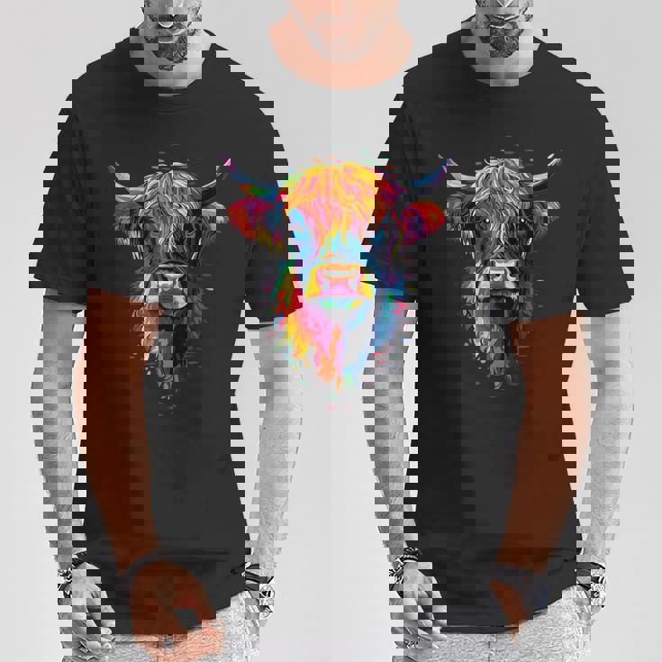 Vaca De Las Tierras Altas Highland Cow Ganaderoacas Camiseta unisex Regalos divertidos