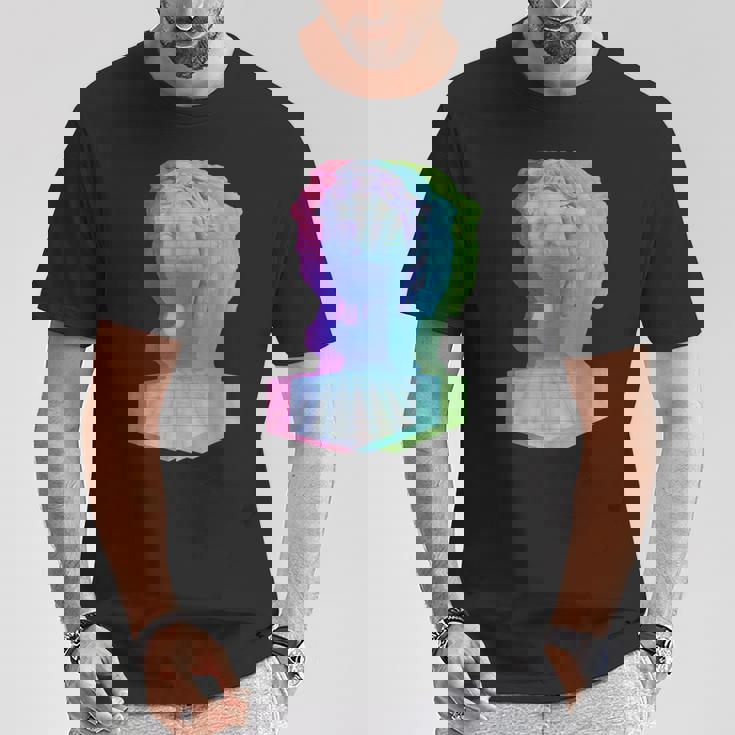 Vaporwave シュールグリッチアートシャツ Tシャツ 面白い贈り物