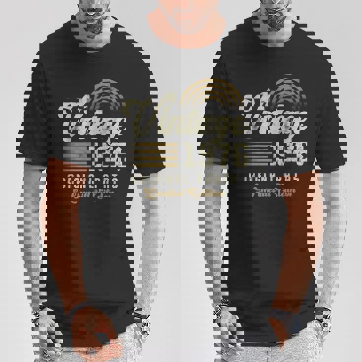 Vintage 1976 オリジナルパーツ 50歳の誕生日 Tシャツ 面白い贈り物