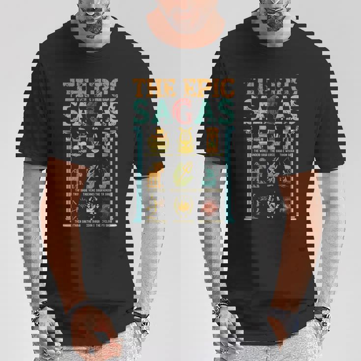 Vintage Laaga Épica Ítaca Odiseo Musicalabiduría Trueno Camiseta unisex Regalos divertidos