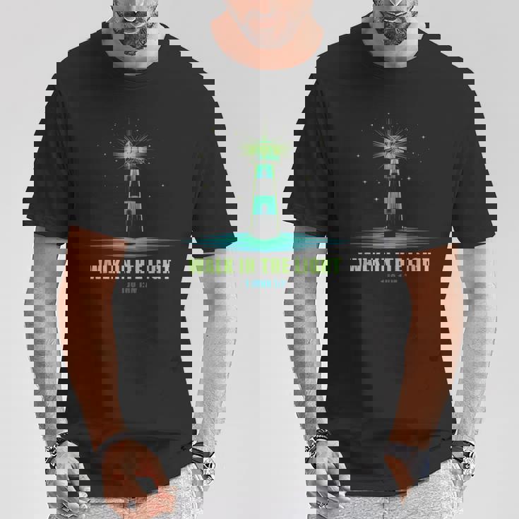 Walk In The Light – 1 John 1 Tシャツ 面白い贈り物