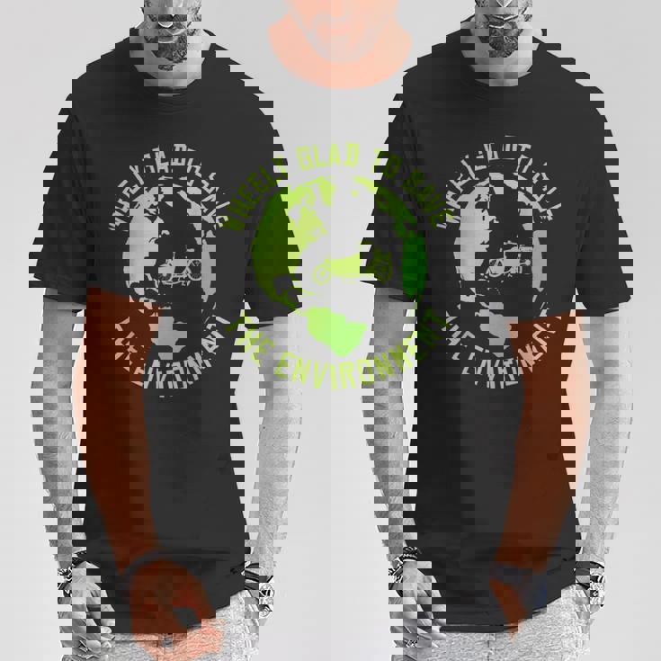 Wheelye Alegra Dealvar El Medio Ambiente Cargo Cargobike Camiseta unisex Regalos divertidos