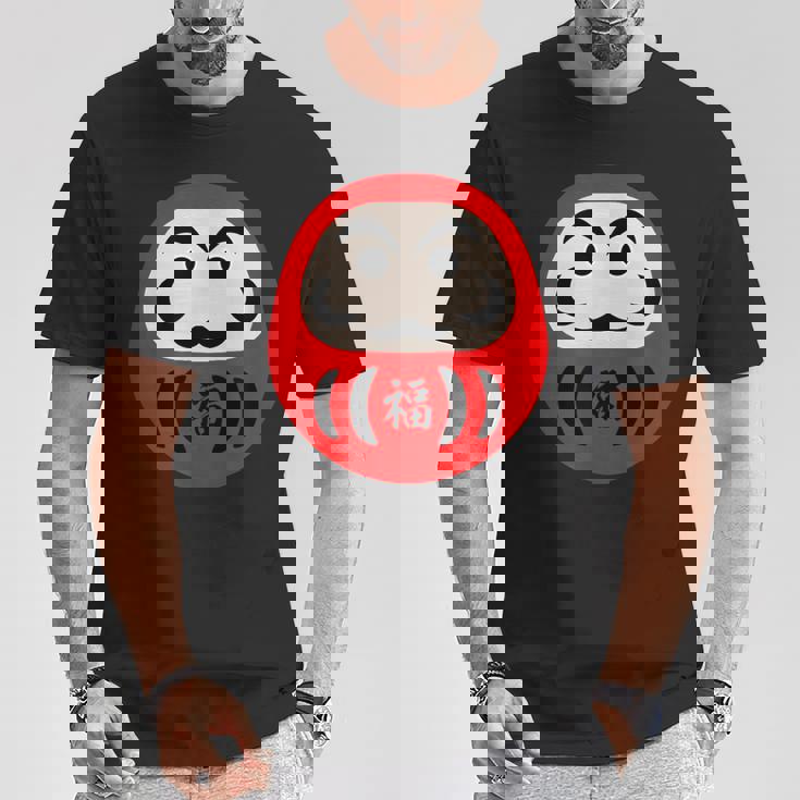 【だるま 福】面白い おもしろ 文字入り 開運グッズ 運気アップ 縁起物 ラッキー 和柄 ネタ ウケ狙い 日本 お土産 Tシャツ 面白い贈り物