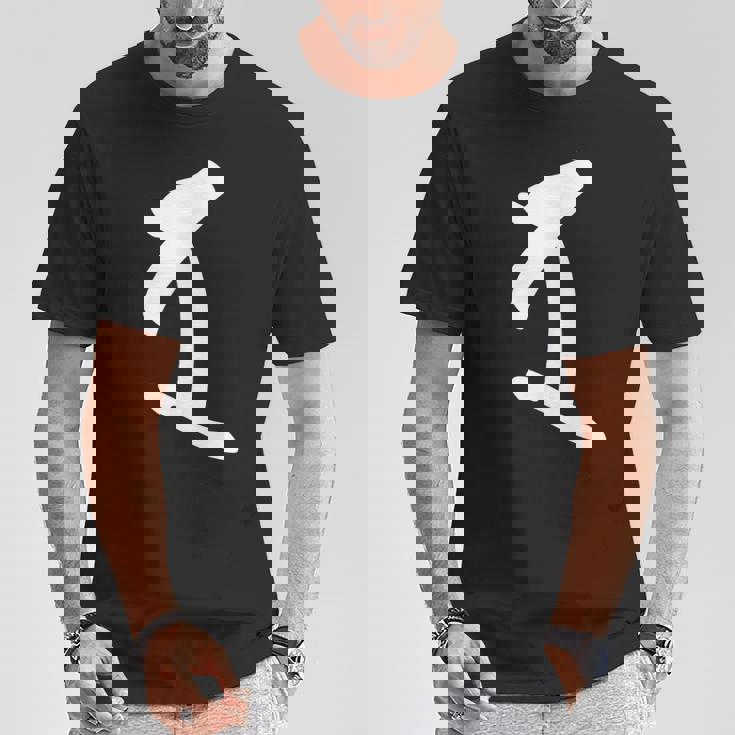 【ダ】梵字 荼枳尼天 手書き 悉曇文字 古代文字 仏教 グッズ 守護神 開運 守護梵字 お守り スピリチュアル Tシャツ 面白い贈り物