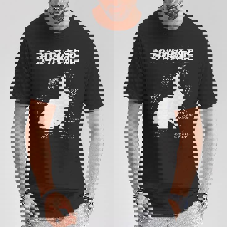 うさぎの解体新書 ウサギ好き うさぎ好き うさぎの飼い主 おもしろ かわいい うさぎ 兎 ウサギ Tシャツ 面白い贈り物