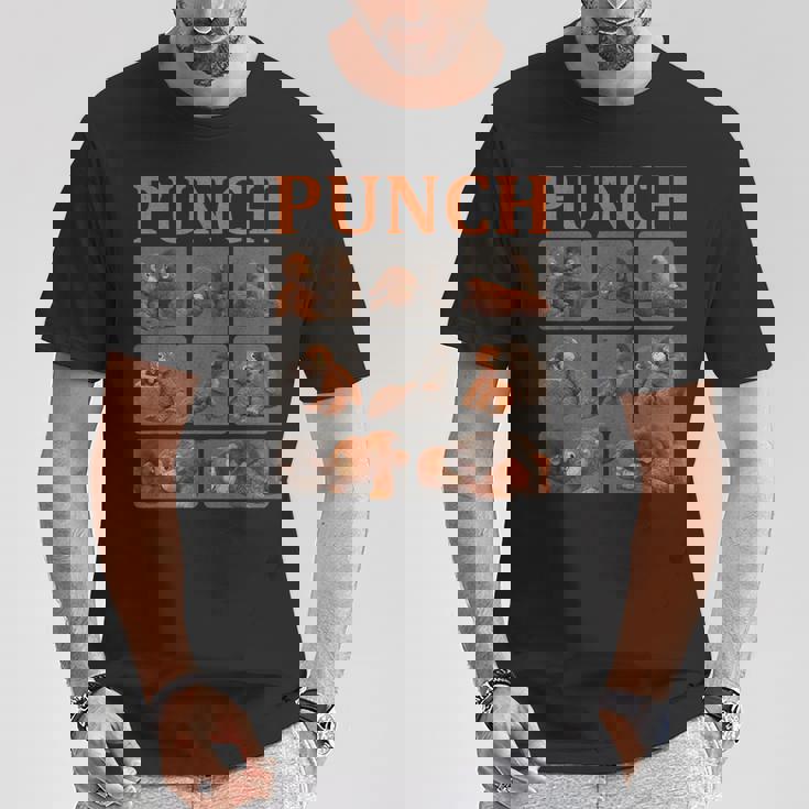 かっこいいパンチかわいい猿 Tシャツ 面白い贈り物