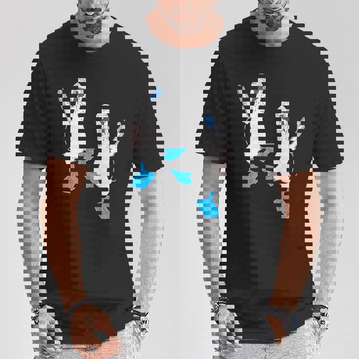 かわいいアオアシカツオドリ。 Tシャツ 面白い贈り物