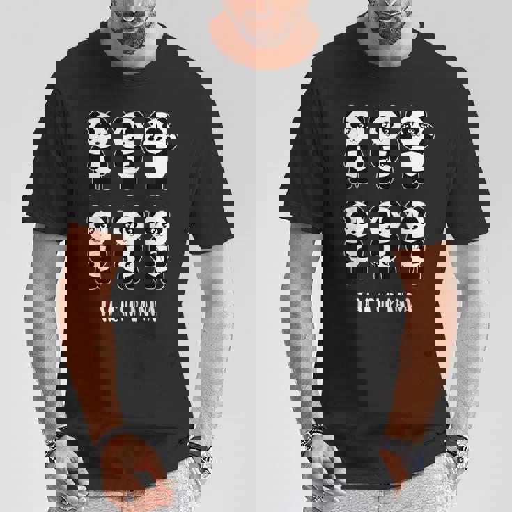 かわいいパンダ 太極拳 格闘技ギフト Tシャツ 面白い贈り物