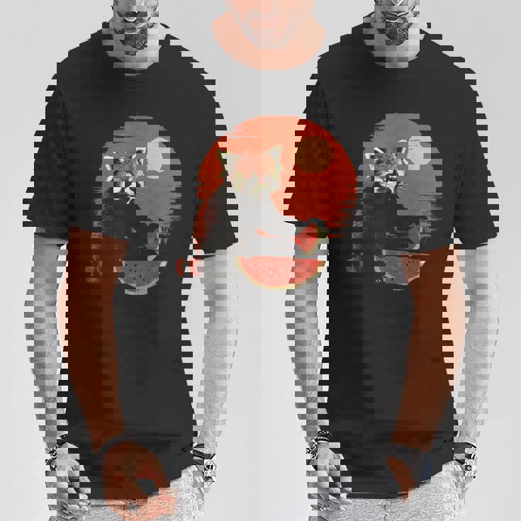 かわいいリトルパンダ くまの子 レッサーパンダ ベビーパンダ Tシャツ 面白い贈り物