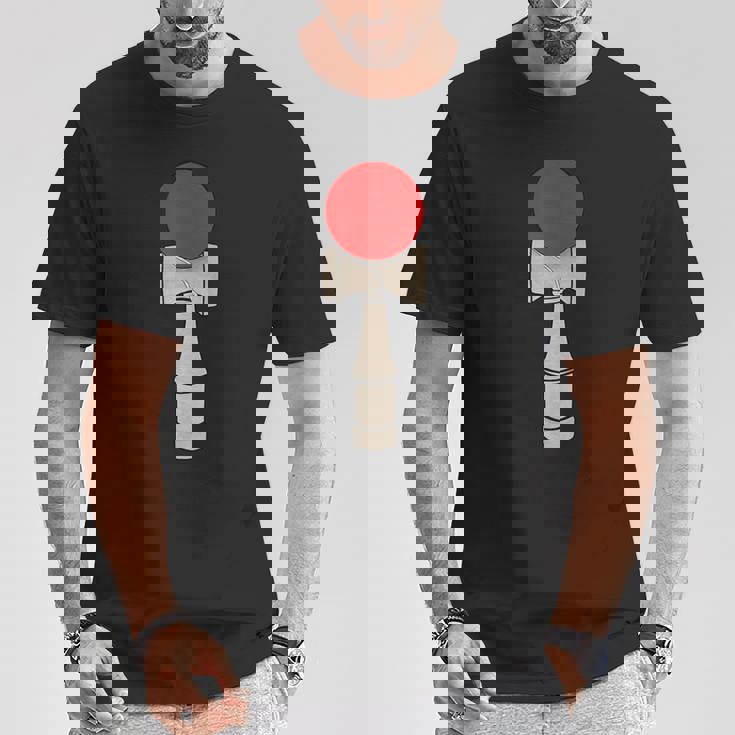 けん玉 日本製ボールとカップシャツ Tシャツ 面白い贈り物