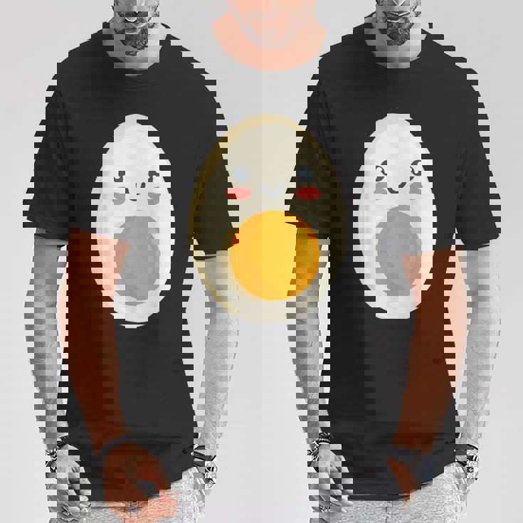 ゆで卵 朝食用卵 Tシャツ 面白い贈り物