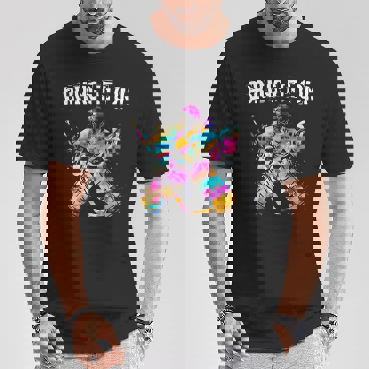 アイスホッケー選手 ゴールキーパー アイスホッケーゴールキーパーギフト Tシャツ 面白い贈り物