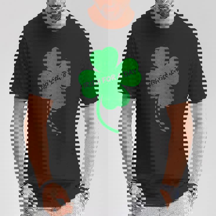 アイリッシュ・フォー・ア・デイ 聖パトリックの日のシャムロック・アイルランドの衣装 Tシャツ 面白い贈り物