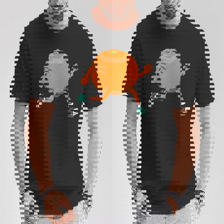 アイロニック・オレンジ・ランニング・マラソン・ホビーランナー Tシャツ 面白い贈り物