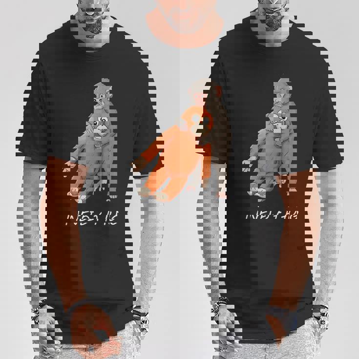 アローンベイビーモンキーパンチ 抱きしめたい可愛いデザイン Tシャツ 面白い贈り物