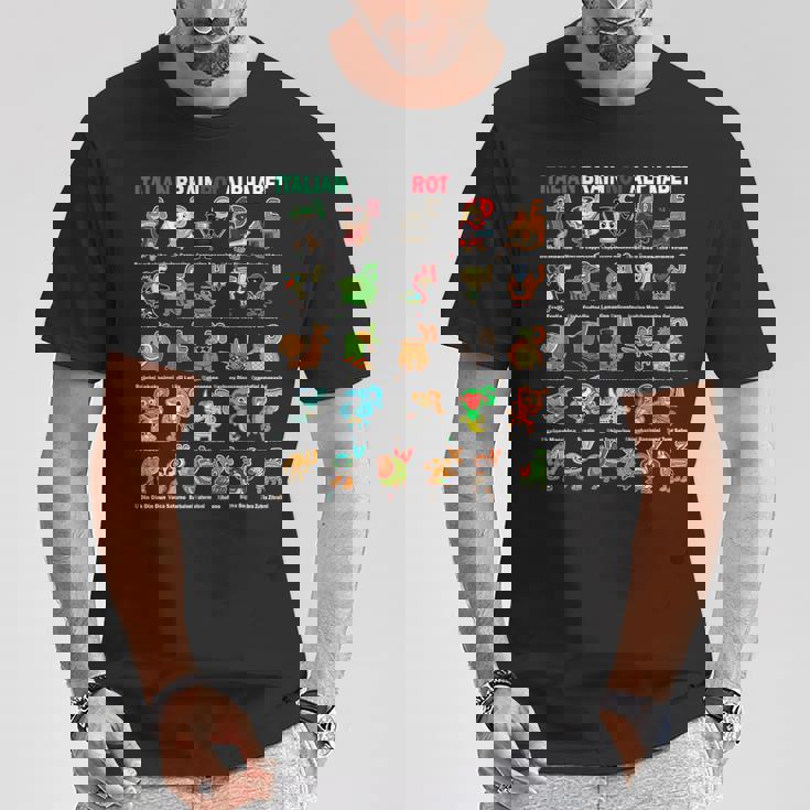 イタリアンブレインロットアルファベットキャラクター おもしろミーム Tシャツ 面白い贈り物